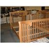 Image 1 : Maple Double Bed Frame C/w Baby Crib Attached