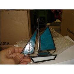 Box Of Sailboat Stainglass