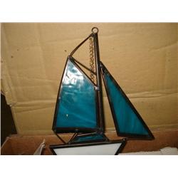 Box Of Sailboat Stainglass