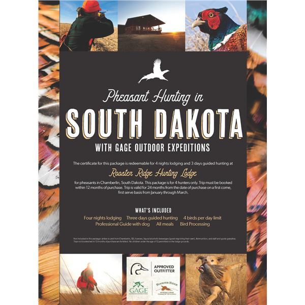 South Dakota Pheasant hunting for Four