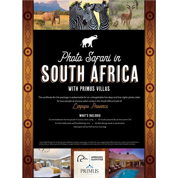 African Photo Safari for 2