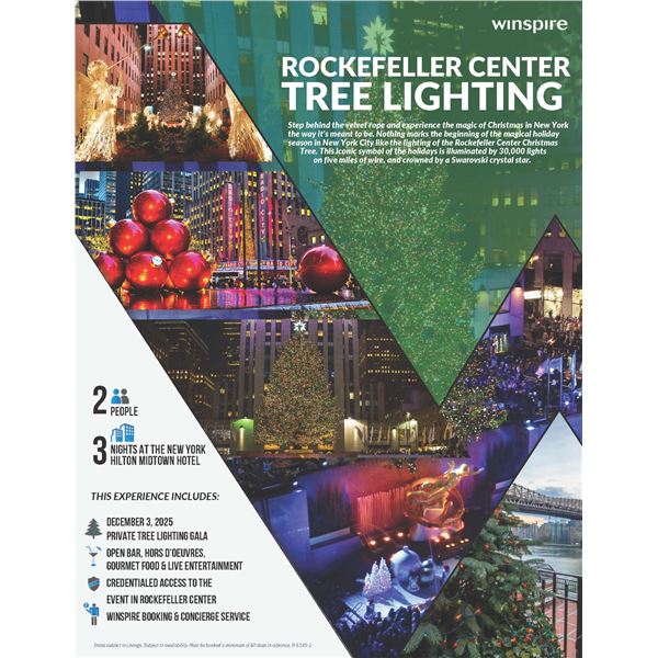 Rockefeller Center Tree Lighting Festivites