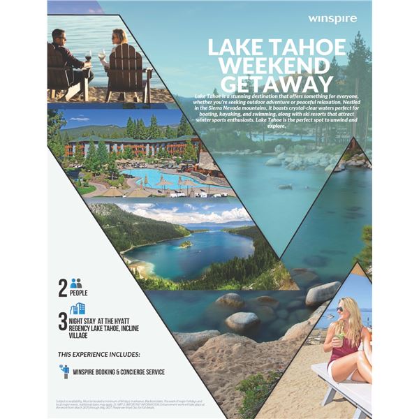 Lake Tahoe Weekend Getaway