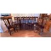 Image 10 : DINING TABLE - WALTER OF WABASH - TWO CAPTAIN’S CHAIRS AND FOUR DINING CHAIRS