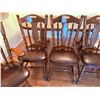 Image 12 : DINING TABLE - WALTER OF WABASH - TWO CAPTAIN’S CHAIRS AND FOUR DINING CHAIRS