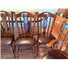 Image 13 : DINING TABLE - WALTER OF WABASH - TWO CAPTAIN’S CHAIRS AND FOUR DINING CHAIRS