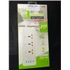 Image 2 : 1 Universal Outlet Power Strip Bar w/ 4 USB-Ports (3 USB-A & 1 Type-C), 10FT Cord; 2500W - New