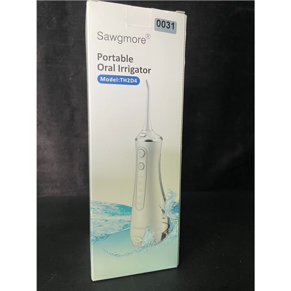 1 Portable Oral Irrigator/Cordless Water Flosser for Cleaning Teeth (Model: TH2D4) - Brand New