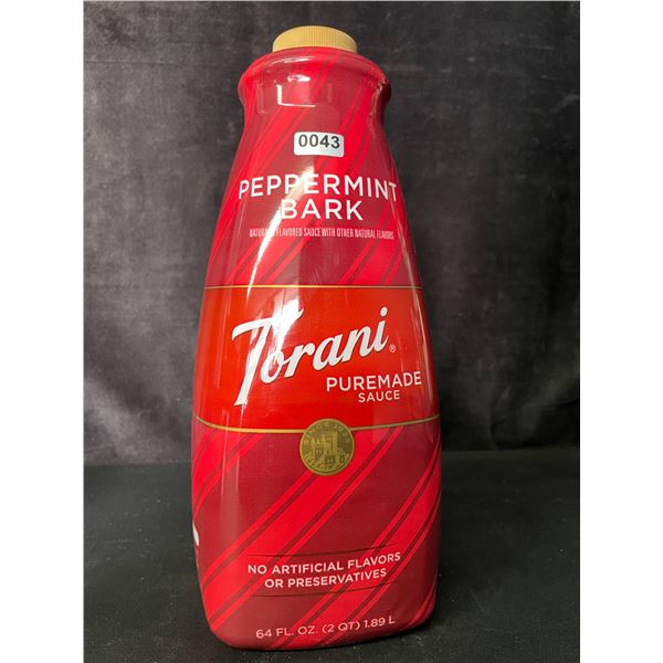 1 Torani Puremade Peppermint Bark Sauce - 1.89L (64 oz) - New (BB: JUL 26/2025)