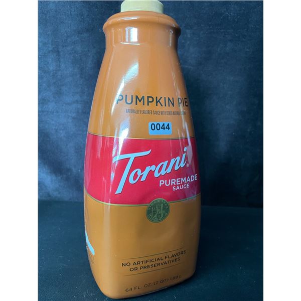 1 Torani Puremade Pumpkin Pie Flavoring Sauce - 1.89L (64oz) - New (BB: Sep 16/2025)