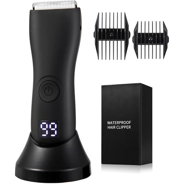 1 Electric Body Trimmer for Men; Cordless Wet/Dry Hair Trimmer w/ LED Display - Brand New
