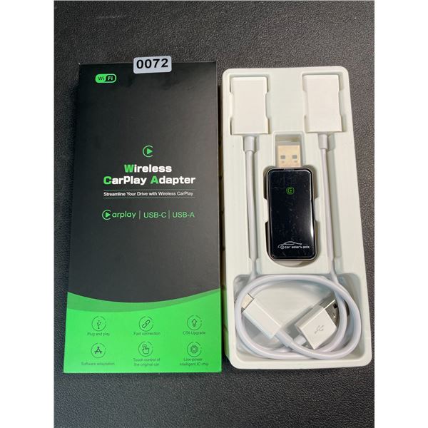 1 Wireless CarPlay Adapter - Plug & Play Design; Converts Wired to Wireless CarPlay - Brand New