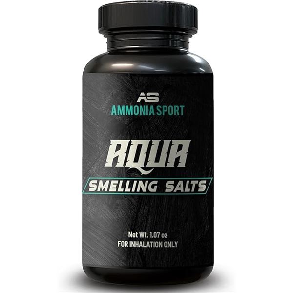 2 AmmoniaSport Aqua Smelling Salts - Pre-Activated Smelling Salts for Alertness, Fatigue, Gym - New