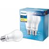 Image 1 : Box of 2 Philips 100W LED Soft White 14w A19 Light Bulbs - New