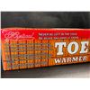 Image 4 : 1 Box of 40-Pairs of Toe Warmers/Air Activated Heat Packets for Toes/Feet - New
