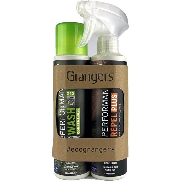 Grangers Eco Twin-Pack - Cleans and Reproofs Outdoor and Sports Clothing - 300ml - Brand New!