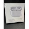 Image 3 : 2 Pairs of TWS Airpod-Style Wireless Earbuds with Charging Cases - White - New