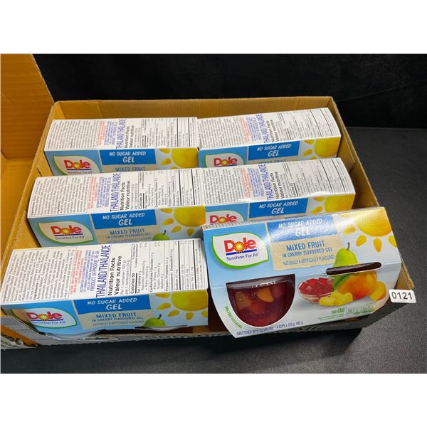 1 Case of Dole Fruit Cups; Mixed Fruit in Cherry Gel - 6 x 4-Packs Included - BB: JN 18/2025 - New