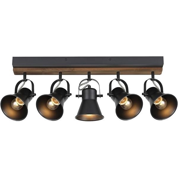 Sebleen 5-Light Track Lighting Kit/Black Kitchen Track Lighting Fixture - New in Box!