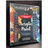 Image 2 : Salvador Acrylic 40PC Paint Set; Includes 24-Colours w/ 12 Brushes, Mixing Knife, Palette, etc - NEW
