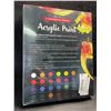 Image 3 : Salvador Acrylic 40PC Paint Set; Includes 24-Colours w/ 12 Brushes, Mixing Knife, Palette, etc - NEW
