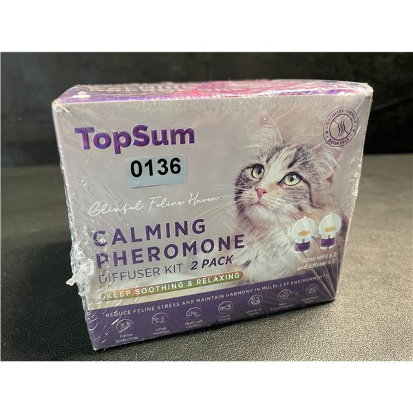 1 TopSum Calming Phermone Diffuser Kit (2 Pack) For Reducing Stress in Cats - New Sealed