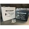 Image 2 : 1 Upstart Factory Activated Sealed Lead-Acid 12V 12Ah Battery; Motorcycle/ATV/Powersport Battery NEW