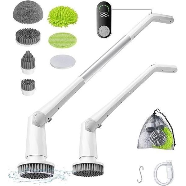 1 Dankari M6 Electric Spin Scrubber w/ LED Display 