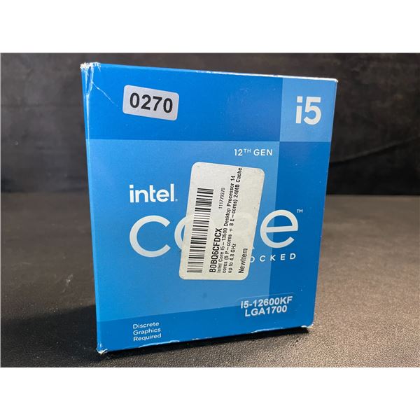 1 Intelcore i5 12th Gen Unlocked 4.8GHz Processor for PC (See Specs On Box) - NEW SEALED!