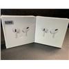 Image 1 : 2 Pairs of TWS Airpod-Style Wireless Earbuds with Charging Cases - White - New