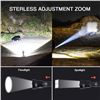 Image 6 : 1 High-Power Tactical Rechargeable LED Flashlight; Ultra-Bright (90,000 Lumens) Waterproof - NEW