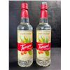 Image 1 : 2 Torani Cane Sugar Puremade Syrups; 750ml Each - BB: MAR 12/2026 - New