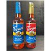 Image 1 : 2 Torani Naturally Flavored Syrups; Peach Sugar-Free & Regular Peach - New