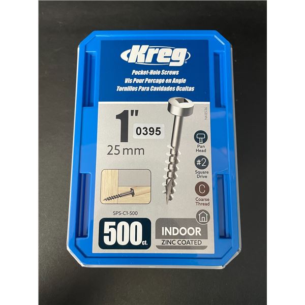 Kreg 500PC Set of 1" Pocket-Hole Square Drive Screws - New