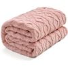 Image 2 : 1 Miulee Plush Fleece Throw Blanket (50 x 70 Inch) - Pink - New Sealed
