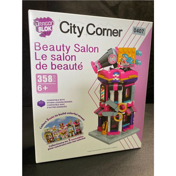 1 DragonBlock City Corner Beauty Salon Lego-Style Toy Building Set (358pcs) - New