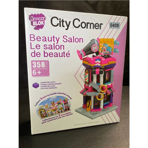 1 DragonBlock City Corner Beauty Salon Lego-Style Toy Building Set (358pcs) - New