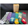 Image 2 : 6-Pairs of Kids Fuzzy Slipper Socks w/ Grips; Animal Designs - Fits 8-12yr Old - New