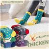 Image 2 : 6-Pairs of Kids Fuzzy Slipper Socks w/ Grips; Animal Designs - Fits 8-12yr Old - New