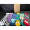 Image 3 : 6-Pairs of Kids Fuzzy Slipper Socks w/ Grips; Animal Designs - Fits 8-12yr Old - New
