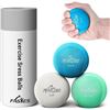 Image 1 : 3-Pack of Stress Balls for Adults; Squeeze Balls for Hand Therapy (Soft, Med, Hard) - New