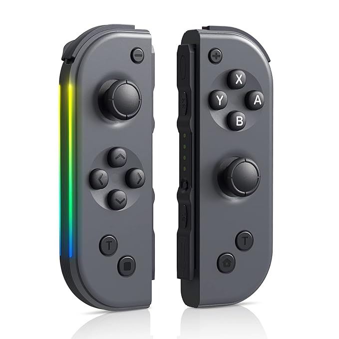 Nintendo Handheld Controller Led 1 Set of LED Color-Changing Joycon Controllers for Nintendo Switch ...