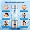 Image 9 : 1 Hydrogen Water Bottle Generator/Portable Rechargeable Water Ionizer - New