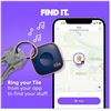 Image 6 : 2-Pack of TILE by Life360 Bluetooth Trackers; Key Finder/Item Locator Trackers (Black/White) - New