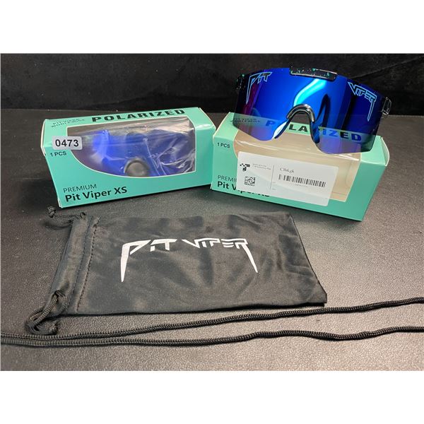 2 Pairs of Kids/Youth Pit Viper Polarized Sunglasses (For Ages 2-6yrs) - New