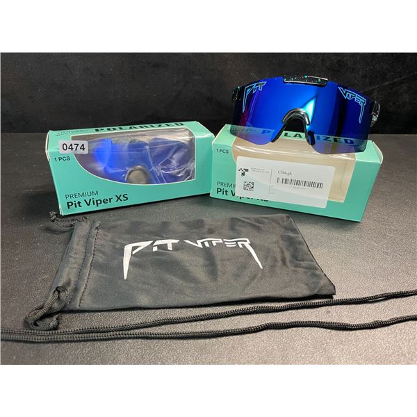 2 Pairs of Kids/Youth Pit Viper Polarized Sunglasses (For Ages 2-6yrs) - New