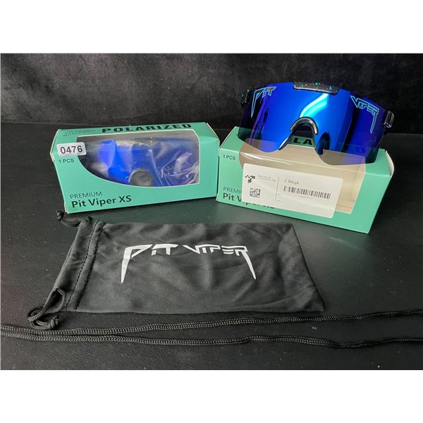 2 Pairs of Kids/Youth Pit Viper Polarized Sunglasses (For Ages 2-6yrs) - New