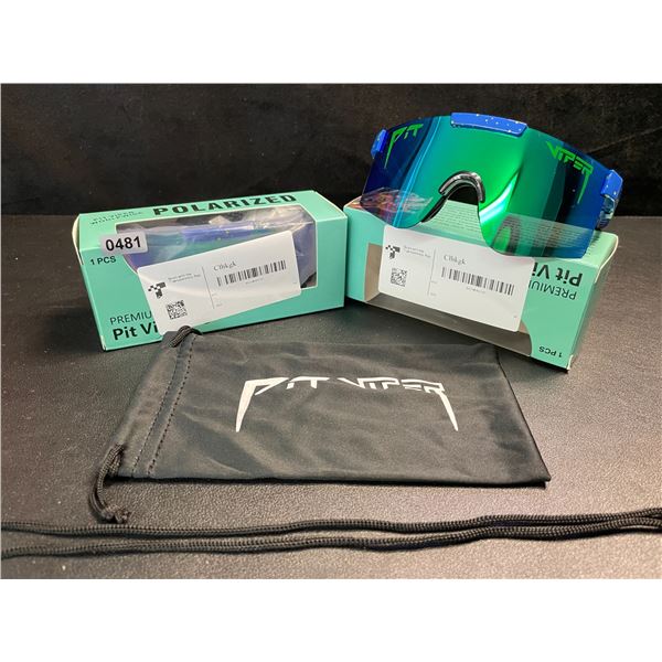 2 Pairs of Kids/Youth Pit Viper Polarized Sunglasses (For Ages 2-6yrs) - New