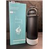 Image 1 : 1 Insulated 500ml Stainless Steel Water Bottle Thermos with Straw - Black - Leakproof - New