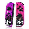 Image 1 : 1 Set of Joycon Controllers for Nintendo Switch - Pink/Purple Halloween Design - New